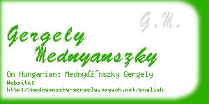 gergely mednyanszky business card